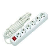 Удлинитель 6х2м с заземл. 16А IP20 с выкл. Makel MGP232