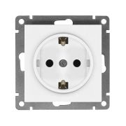 Розетка 1-м СП Афина 16А IP20 с заземл. механизм бел. Universal A0028